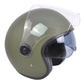 Casco By City The City Verde Mate Jet Fibra Visor Solar ECE