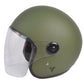 Casco By City The City Verde Mate Jet Fibra Visor Solar ECE