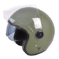 Casco By City The City Verde Mate Jet Fibra Visor Solar ECE