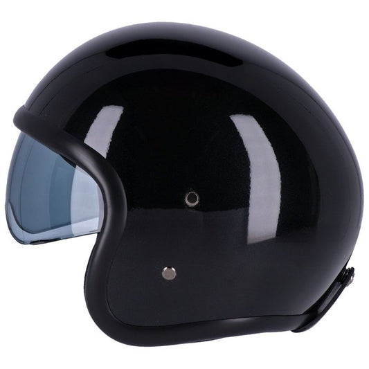 Casco Roeg Sundown Negro Brillante Jet Fibra ECE