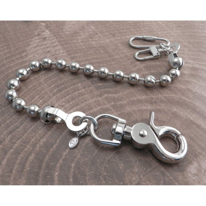 Cadena para billetera Amigaz con forma de bola y correa para llaves 8" - URA Moto