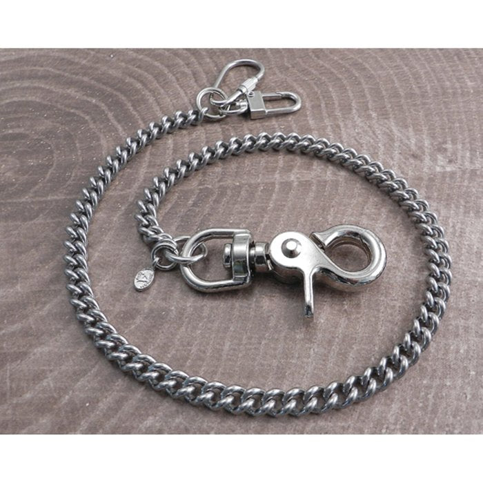 Cadena para billetera Amigaz, correa lisa de 7 mm, acero inoxidable