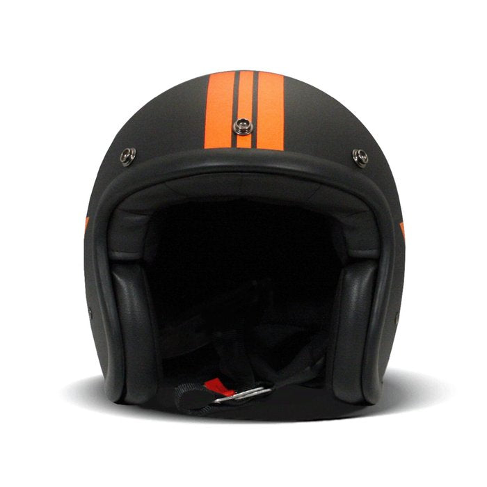 Casco DMD Retro Star Orange Jet Fibra Vidrio ECE 22.06