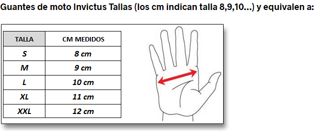 Guantes Moto Invictus de Cuero Comfort ST - URA Moto
