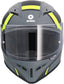 Casco Moto Integral Shiro SH-870 Gris Mate-Fluor - URA Moto