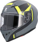 Casco Moto Integral Shiro SH-870 Gris Mate-Fluor - URA Moto