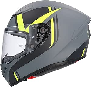 Casco Moto Integral Shiro SH-870 Gris Mate-Fluor - URA Moto