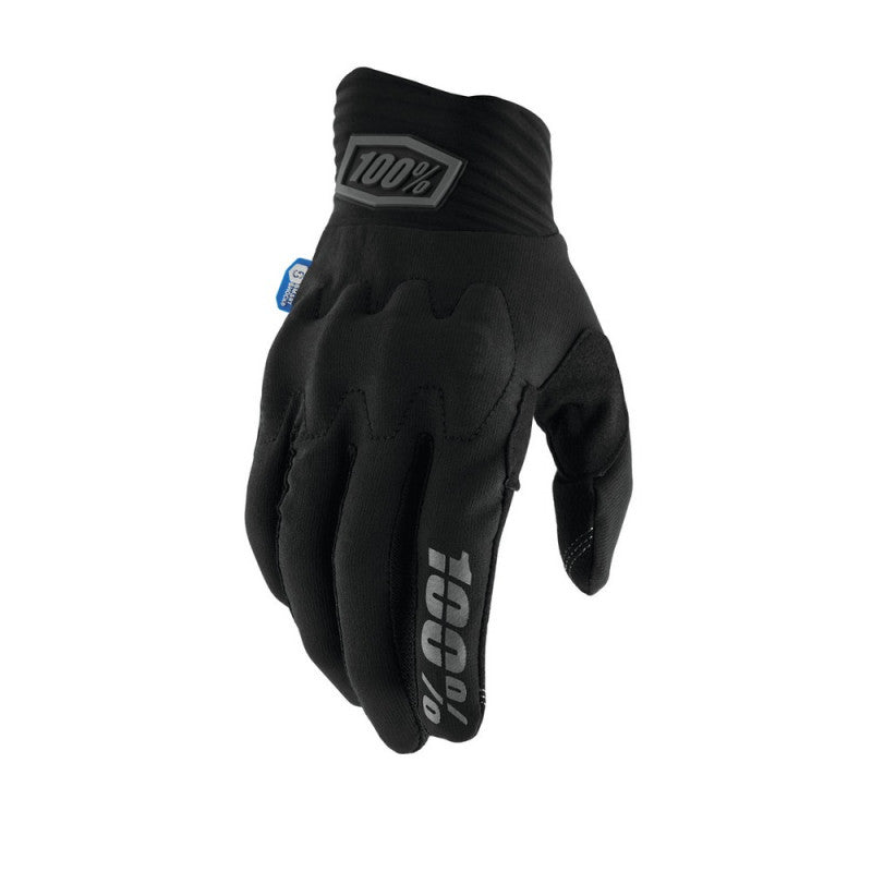 Guantes Moto MX 100% Cognito Smart Shock Negro - URA Moto