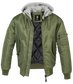 Chaqueta con Capucha Brandit MA1 Verde-Gris - URA Moto