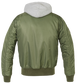Chaqueta con Capucha Brandit MA1 Verde-Gris - URA Moto