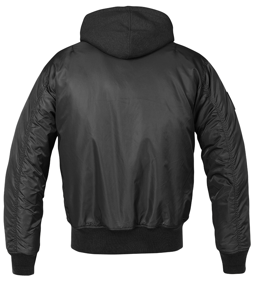 Chaqueta con Capucha Brandit MA1 Negra - URA Moto