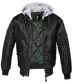Chaqueta con Capucha Brandit MA1 Negra-Gris - URA Moto