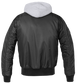 Chaqueta con Capucha Brandit MA1 Negra-Gris - URA Moto