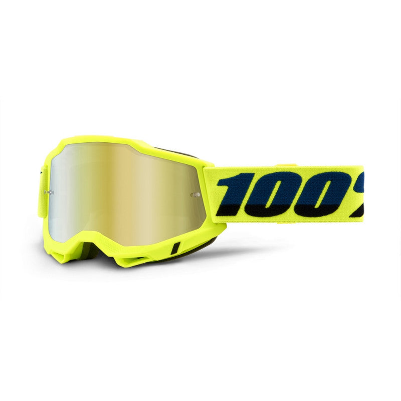 Gafas Moto MX 100% Accuri 2 Amarillo/Oro Espejo - URA Moto