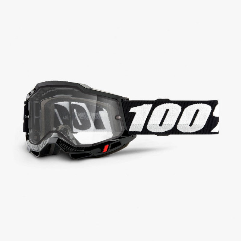 Gafas Moto MX 100% Accuri 2 Enduro Negro/Transparente - URA Moto