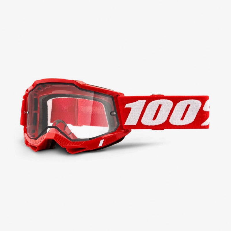 Gafas Moto MX 100% Accuri 2 Enduro Rojo/Transparente - URA Moto