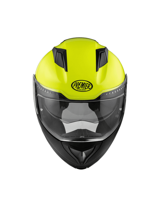 Casco Moto Modular Premier Delta Evo Fluor - URA Moto