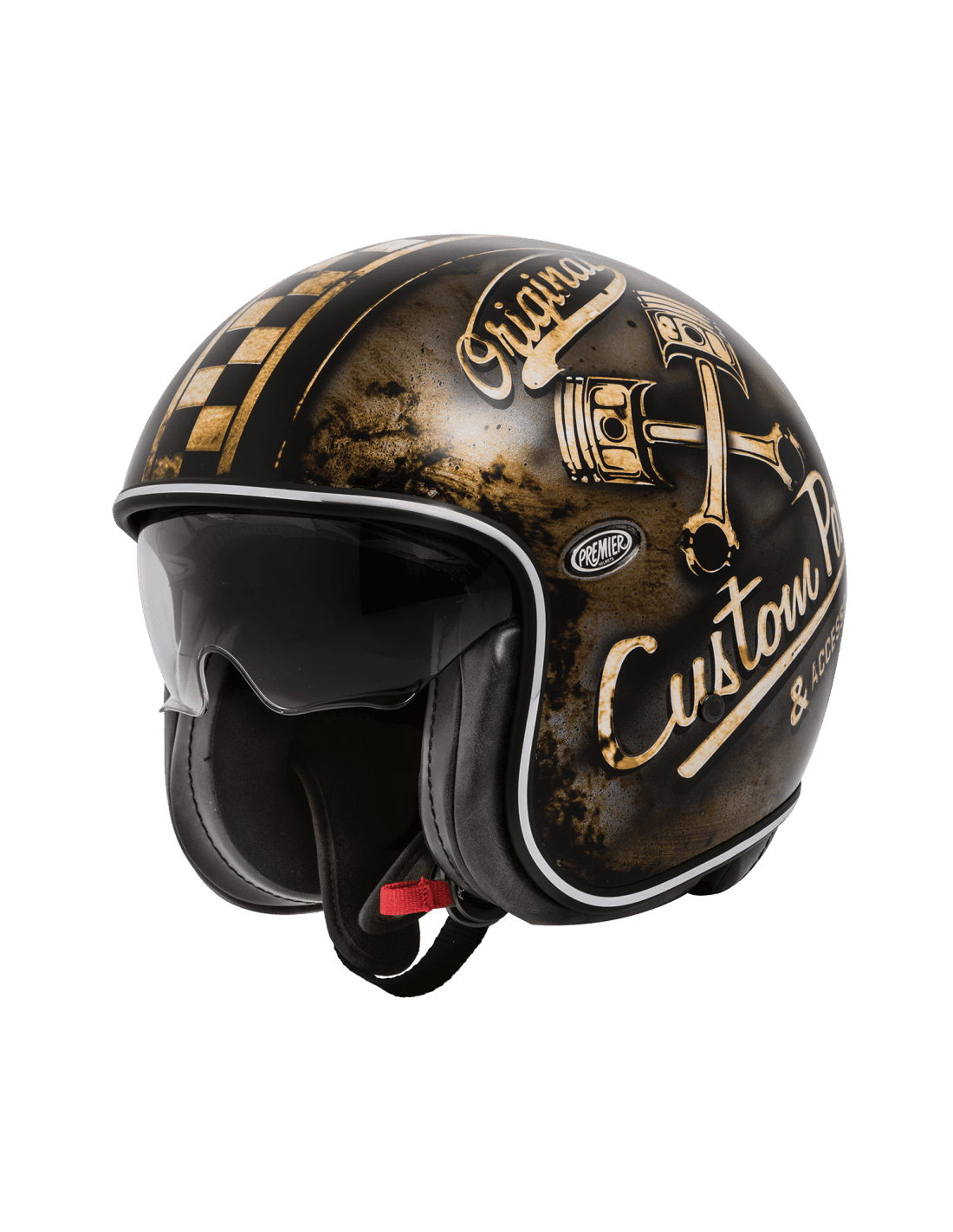 Casco Moto Abierto Jet Premier Vintage OP 9 BM - URA Moto