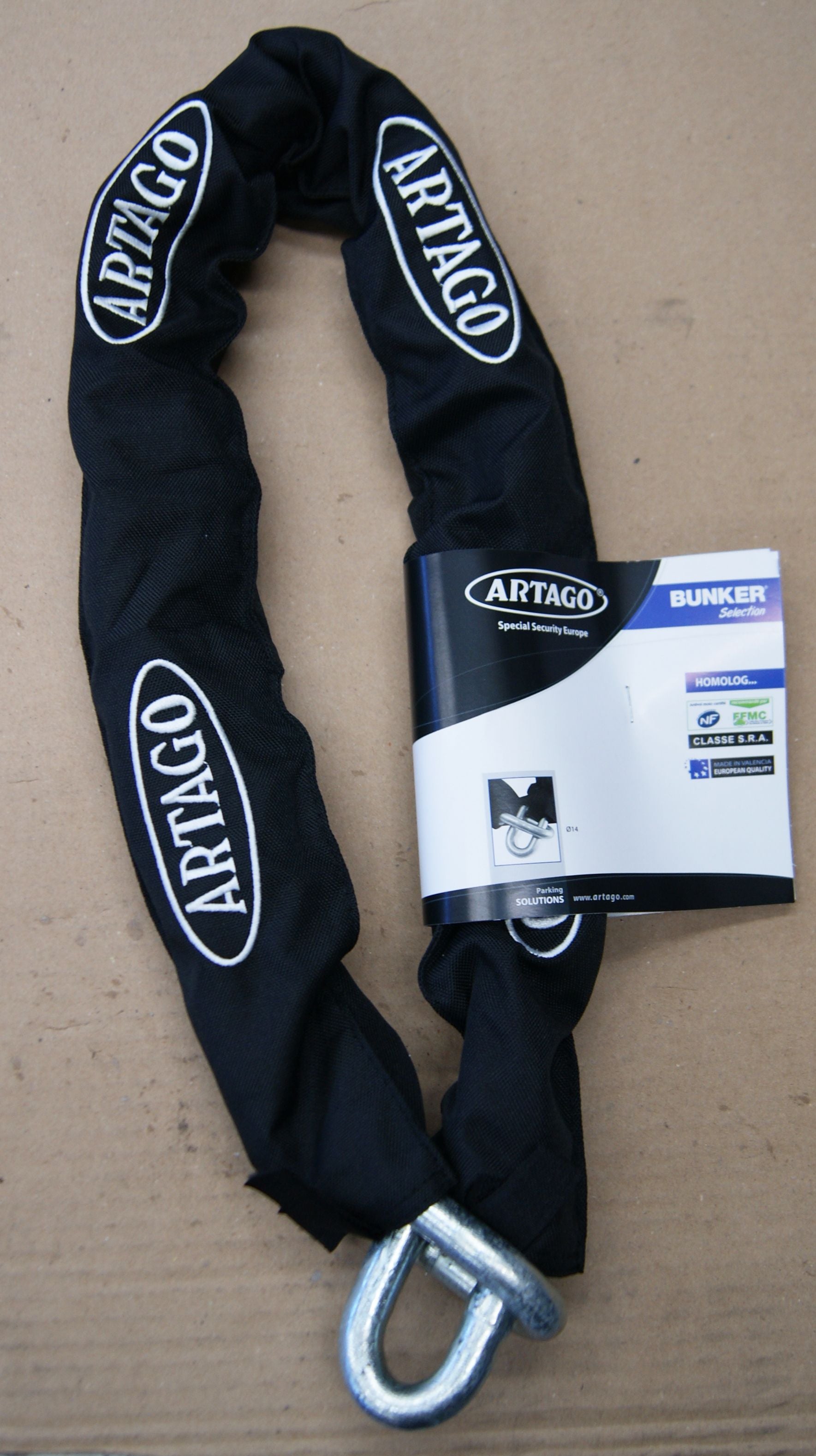 Antirrobo Moto Cadena Artago 14.100 - URA Moto