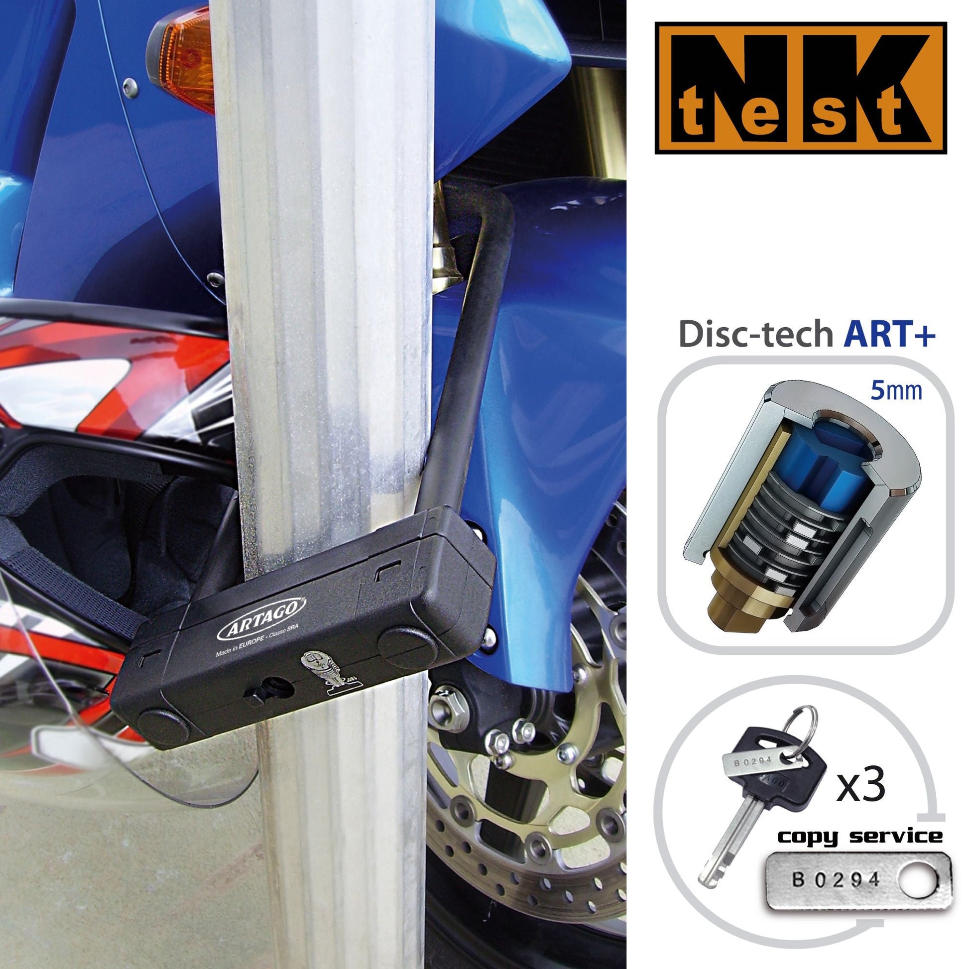 Antirrobo Moto Artago  U 18XL - URA Moto