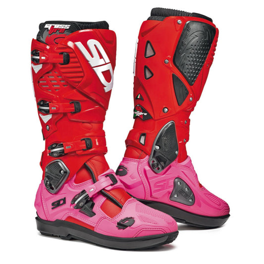 Botas Moto SIDI Crossfire 3 SRS Rojo/Rosa - URA Moto