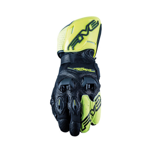 Guantes moto Five RFX2 Airflow Negro/Amarillo Fluor - URA Moto