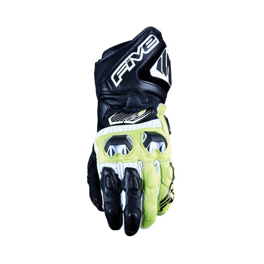 Guantes moto Five RFX3 v2 Negro/Amarillo Fluor - URA Moto