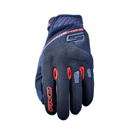 Guantes moto Five RS3 EVO Airflow Negro/Rojo - URA Moto
