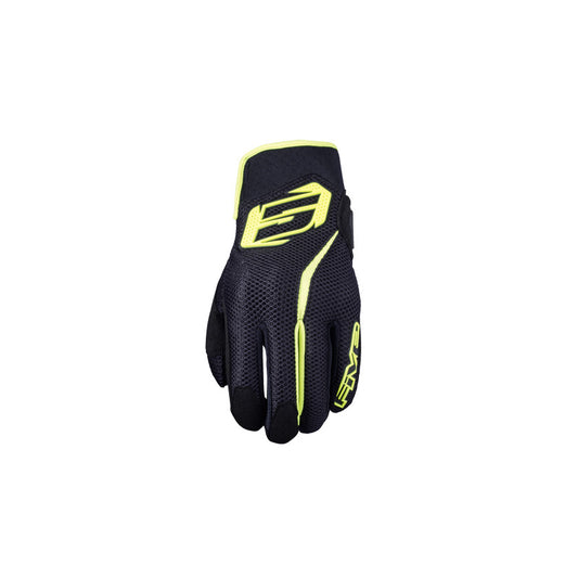 Guantes moto Five RS5 Air Negro/Amarillo Fluor - URA Moto