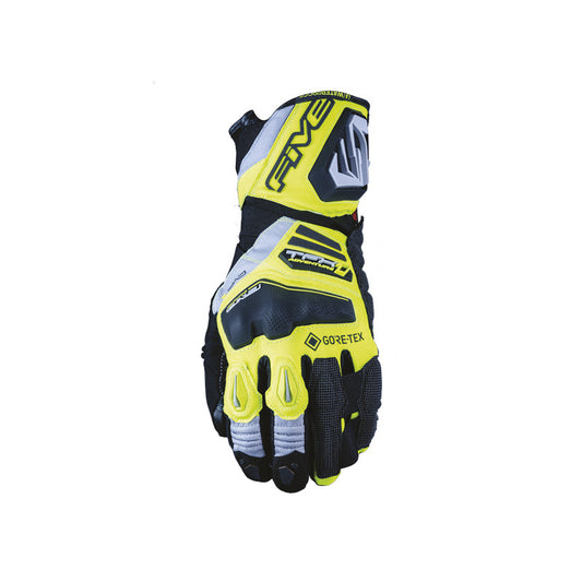 Guantes moto Five TFX1 GTX Gris/Amarillo Fluor - URA Moto