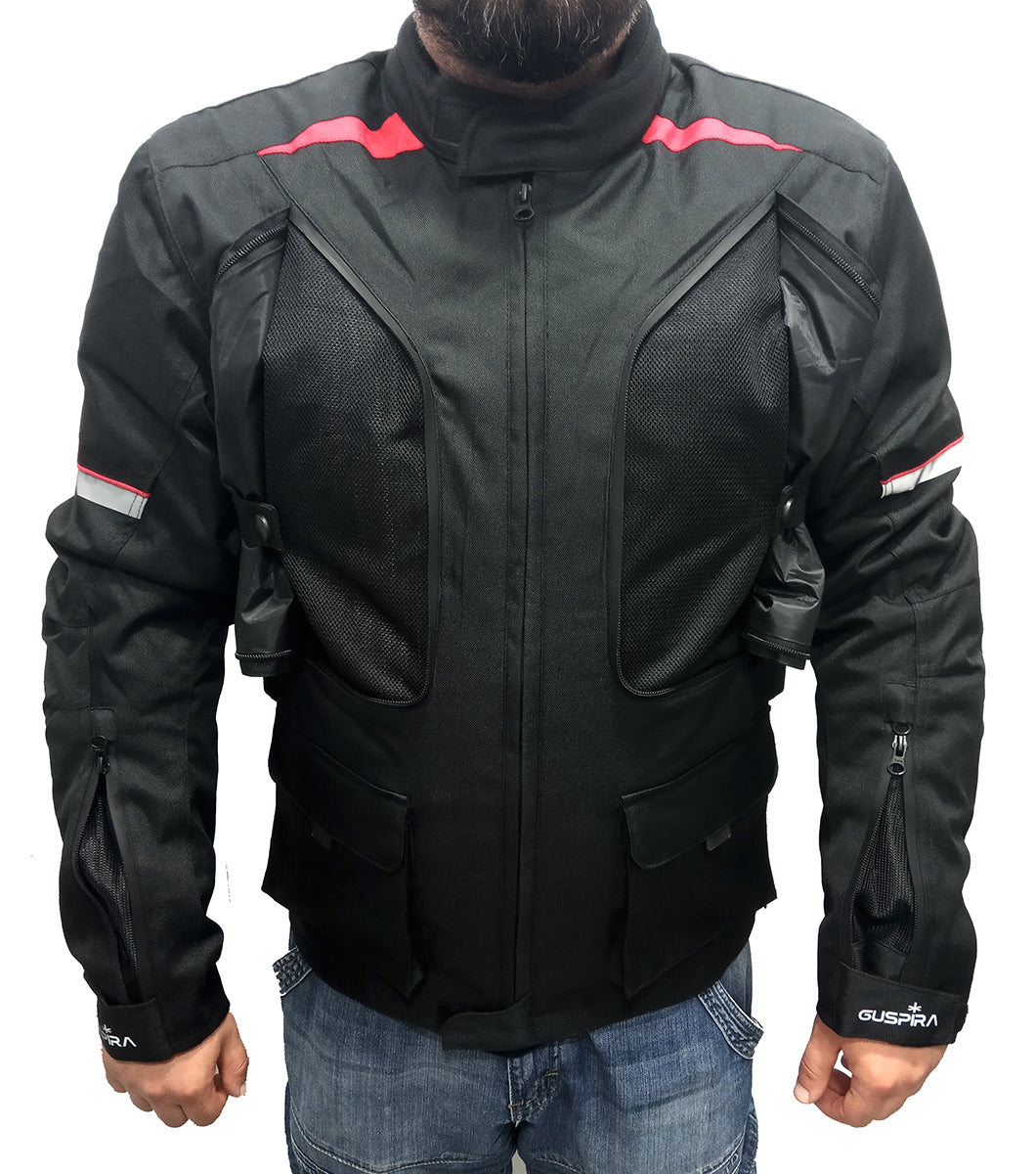 Chaqueta Moto Unisex Jarama Negra Guspira 3 en 1 - URA Moto