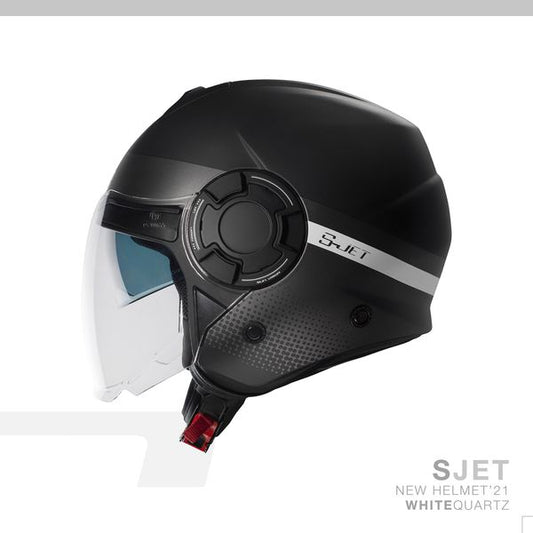 Casco moto Jet CMS 2.0 S-Jet Quartz Ice White - URA Moto