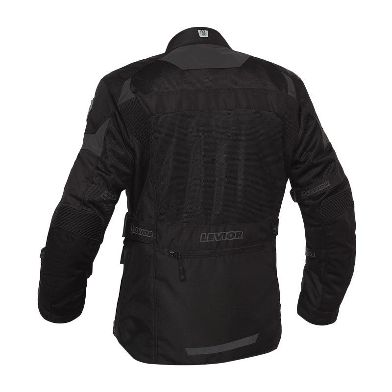 Chaqueta Moto Cordura Levior Arashi Negra - URA Moto