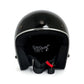 Casco moto Jet Roeg Black Gloss - URA Moto