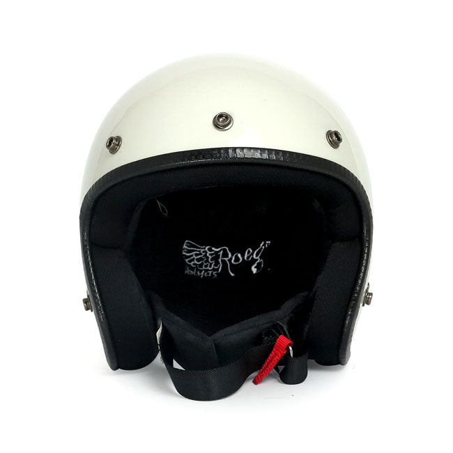 Casco moto Jet Roeg Fog White Gloss - URA Moto