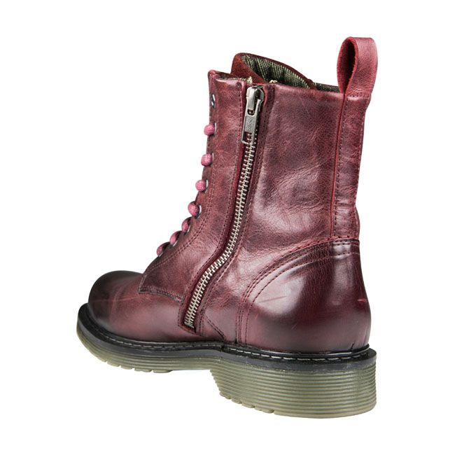 Botas Moto Mujer John Doe Sixty Burdeos - URA Moto