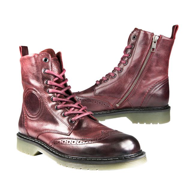 Botas Moto Mujer John Doe Sixty  Budapest Burdeos - URA Moto