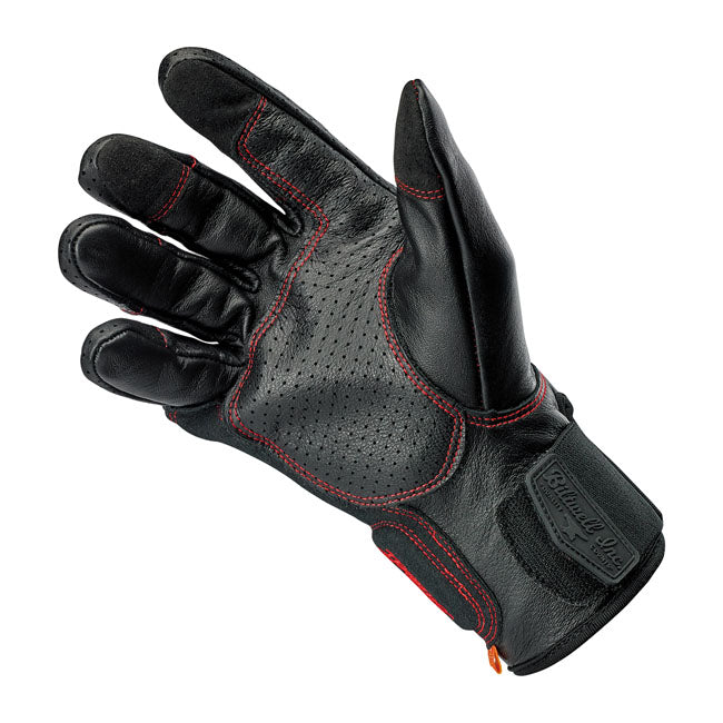 Guante Moto Biltwell Borrego Black-Redline - URA Moto
