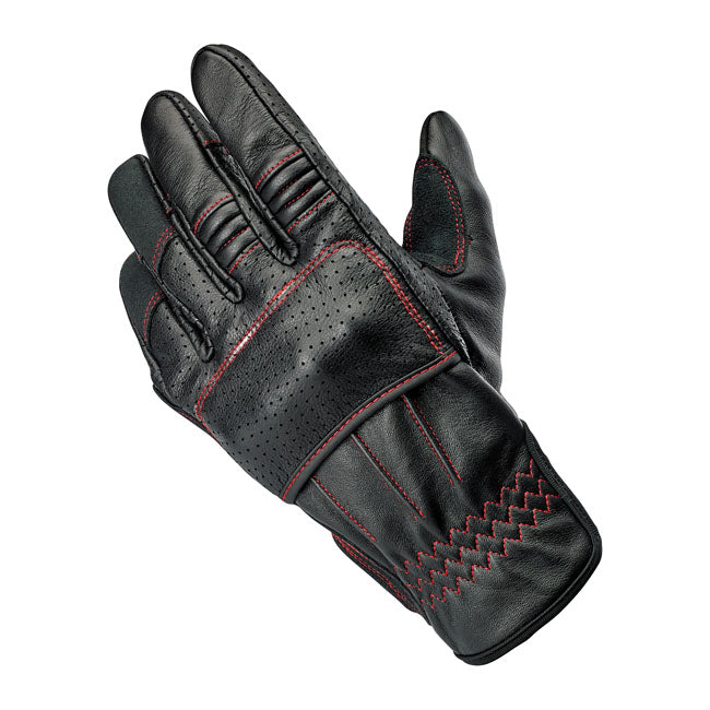 Guante Moto Biltwell Borrego Black-Redline - URA Moto