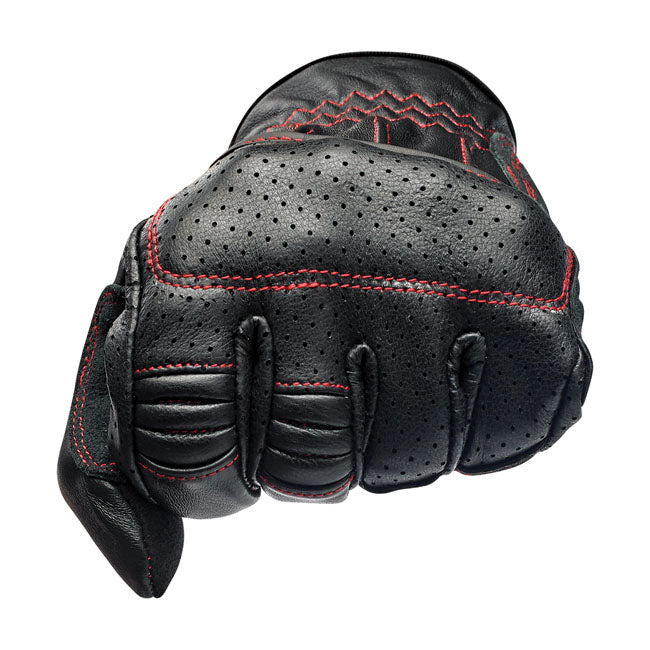 Guante Moto Biltwell Borrego Black-Redline - URA Moto