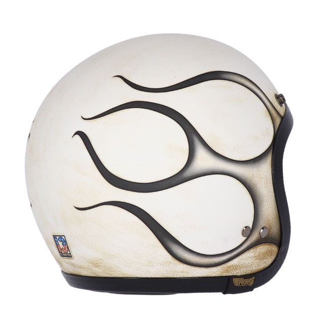 Casco moto Jet Roeg Jettson Matte Scratch White - URA Moto