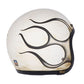 Casco moto Jet Roeg Jettson Matte Scratch White - URA Moto