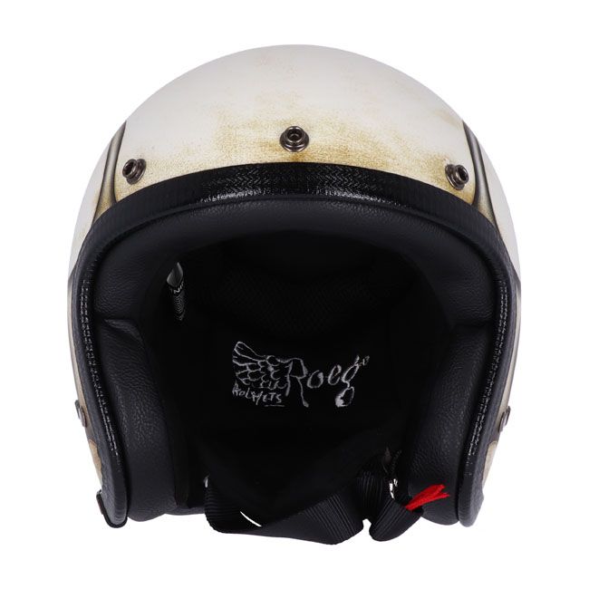Casco moto Jet Roeg Jettson Matte Scratch White - URA Moto