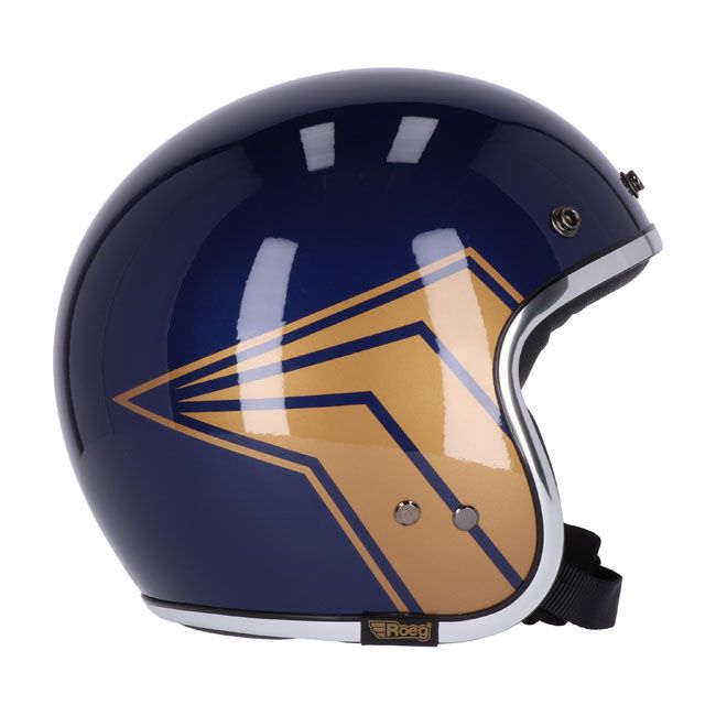 Casco moto Jet Roeg Jettson Metallic Blue - URA Moto