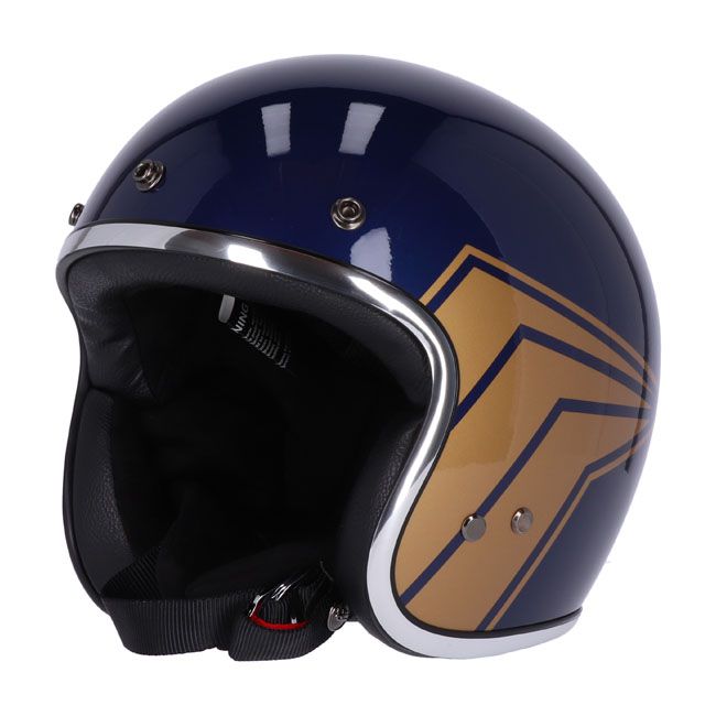 Casco moto Jet Roeg Jettson Metallic Blue - URA Moto