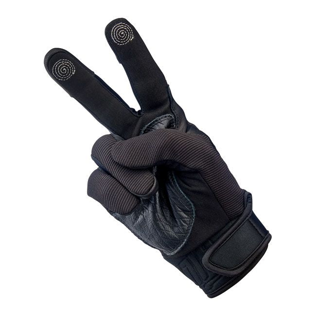 Guante Moto Biltwell Baja Negro - URA Moto