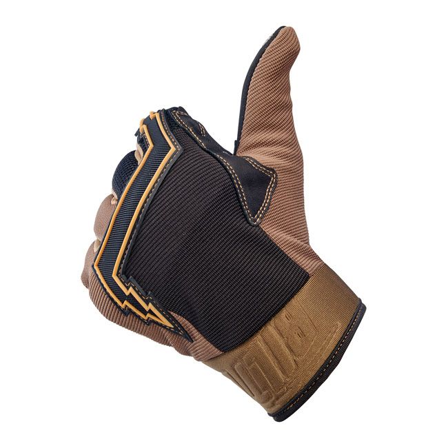 Guante Moto Biltwell Baja Chocolate/Negro - URA Moto