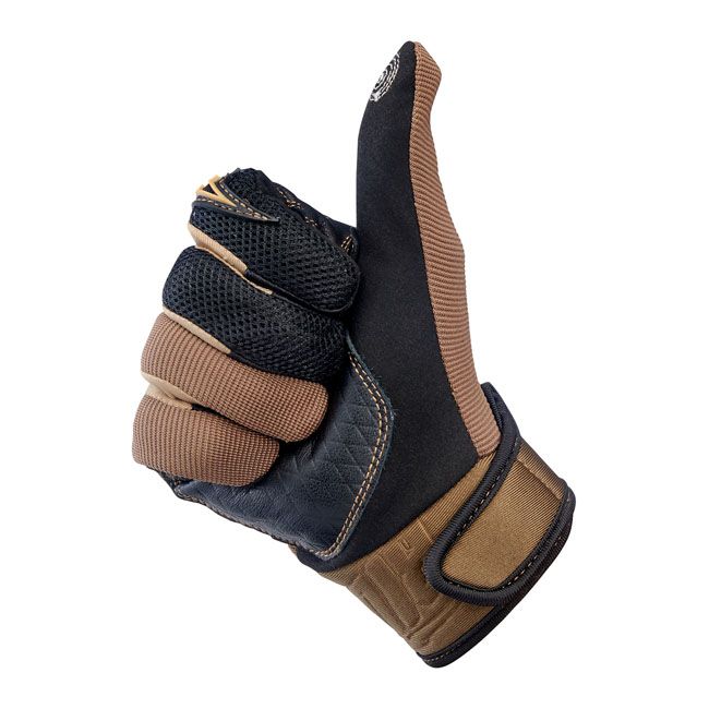 Guante Moto Biltwell Baja Chocolate/Negro - URA Moto