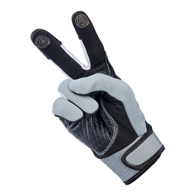 Guante Moto Biltwell Baja Gris/Negro - URA Moto