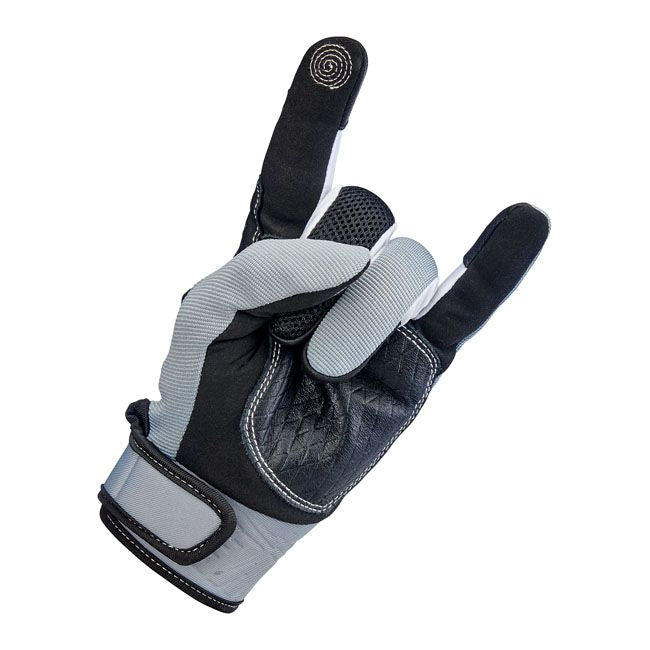 Guante Moto Biltwell Baja Gris/Negro - URA Moto
